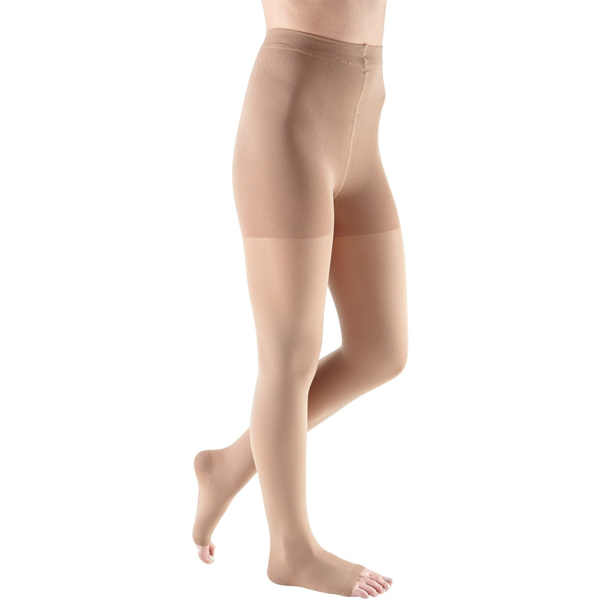 mediven Comfort Pantyhose 15-20 mmHg, Open Toe, Natural