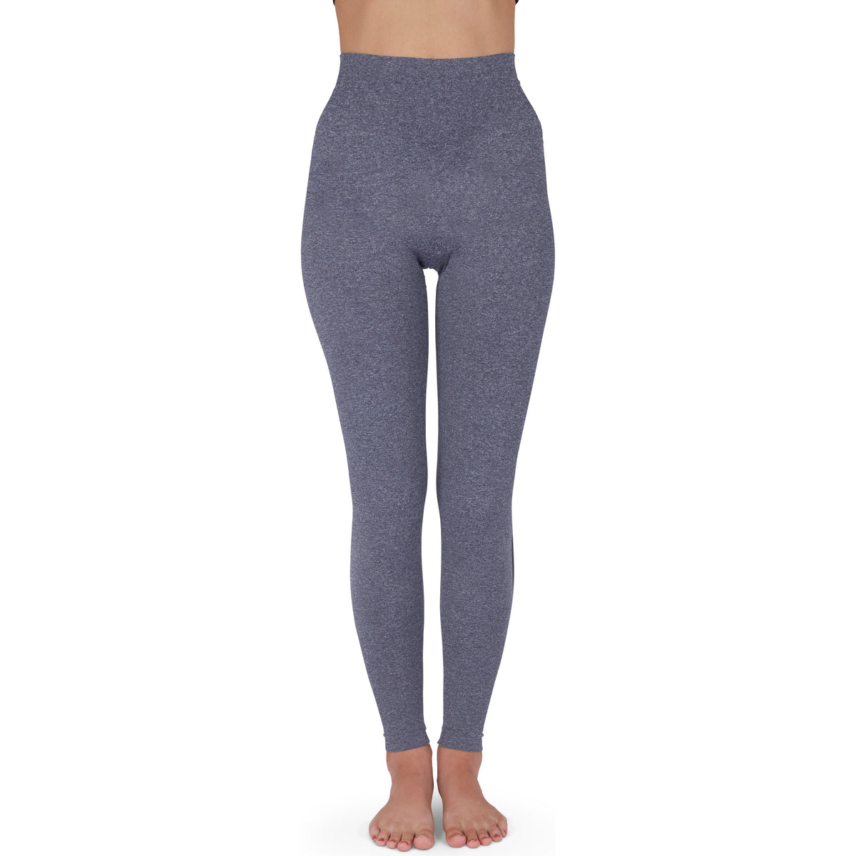 REJUVA Casual 15-20 mmHg Seamless Legging, Grey Heather