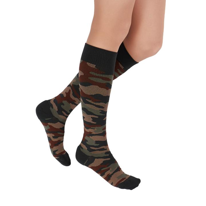 REJUVA Camo 20-30 mmHg Compression Socks, Green