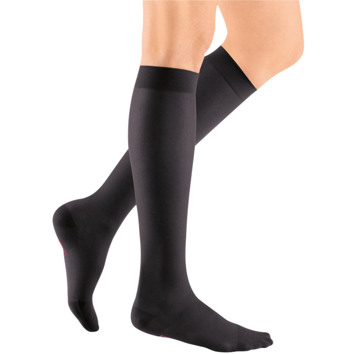 mediven Sheer & Soft Women's 15-20 mmHg Knee High, Ebony