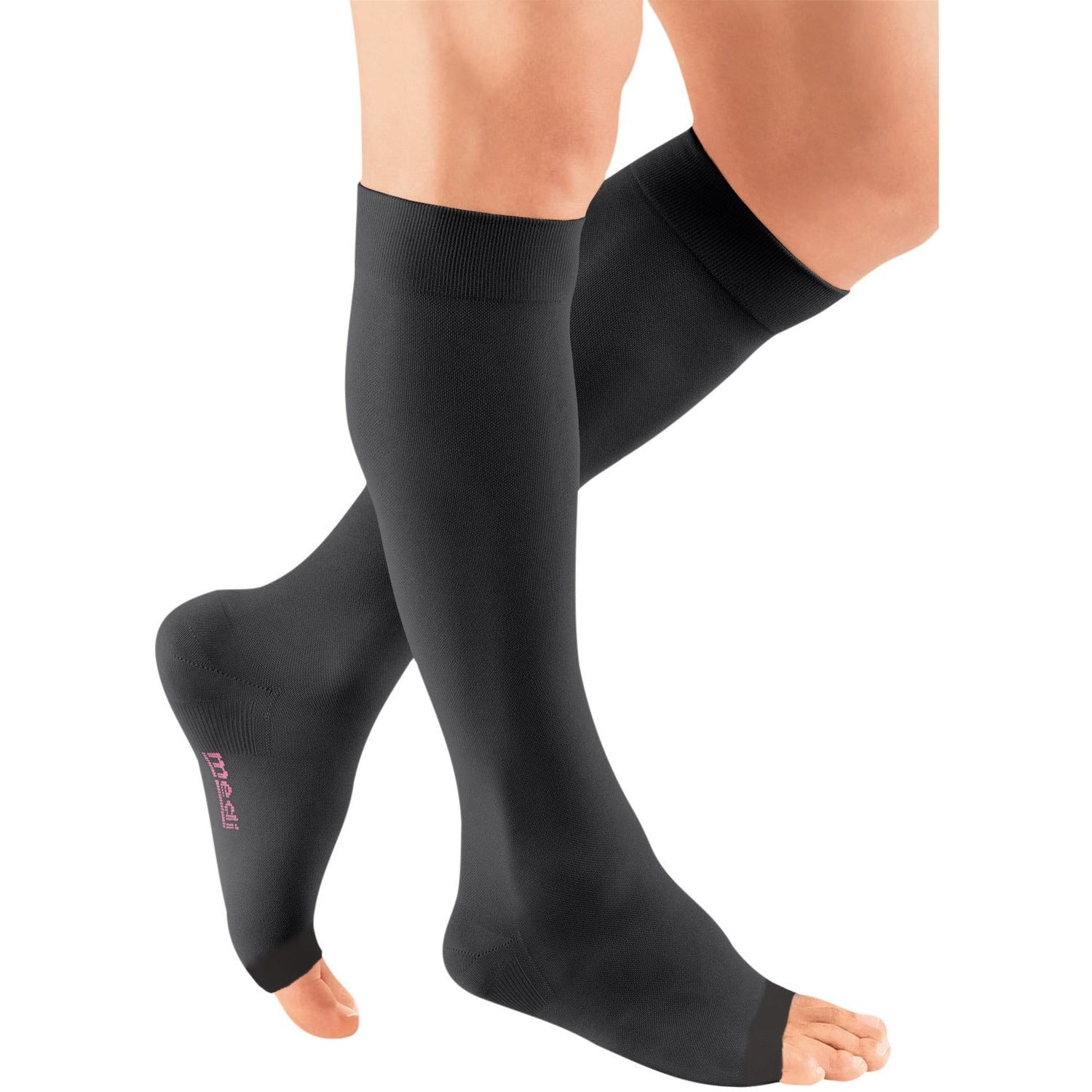 mediven Plus 30-40 mmHg OPEN TOE Knee High, Black
