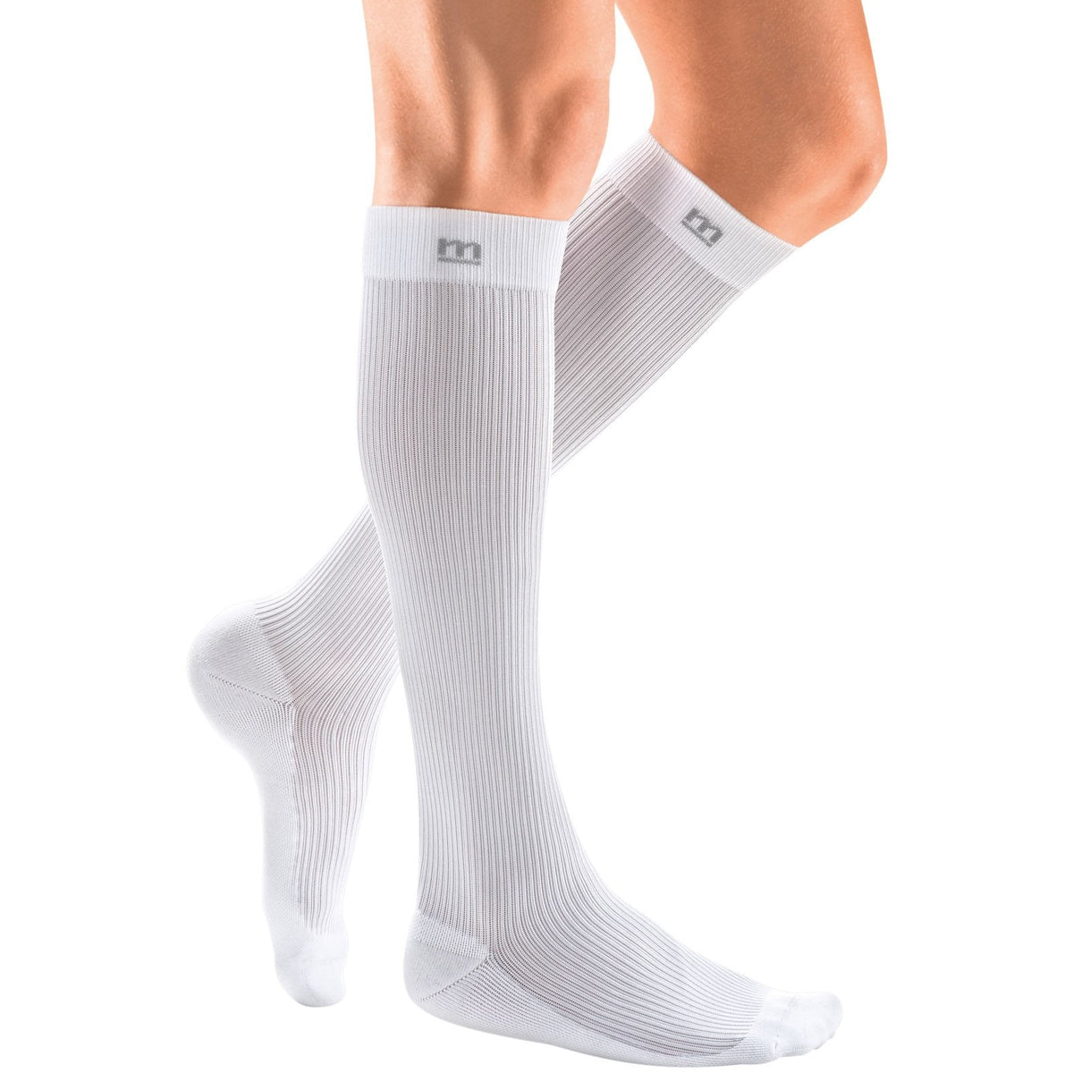 mediven Active 20-30 mmHg Knee High Socks, White