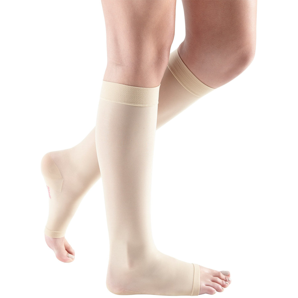 mediven Sheer & Soft Women's 20-30 mmHg OPEN TOE Knee High, Wheat