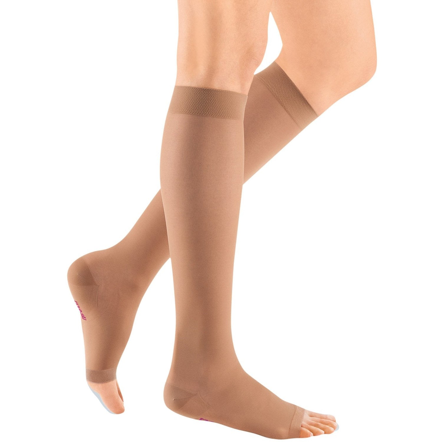 mediven Sheer & Soft Women's 20-30 mmHg OPEN TOE Knee High, Natural
