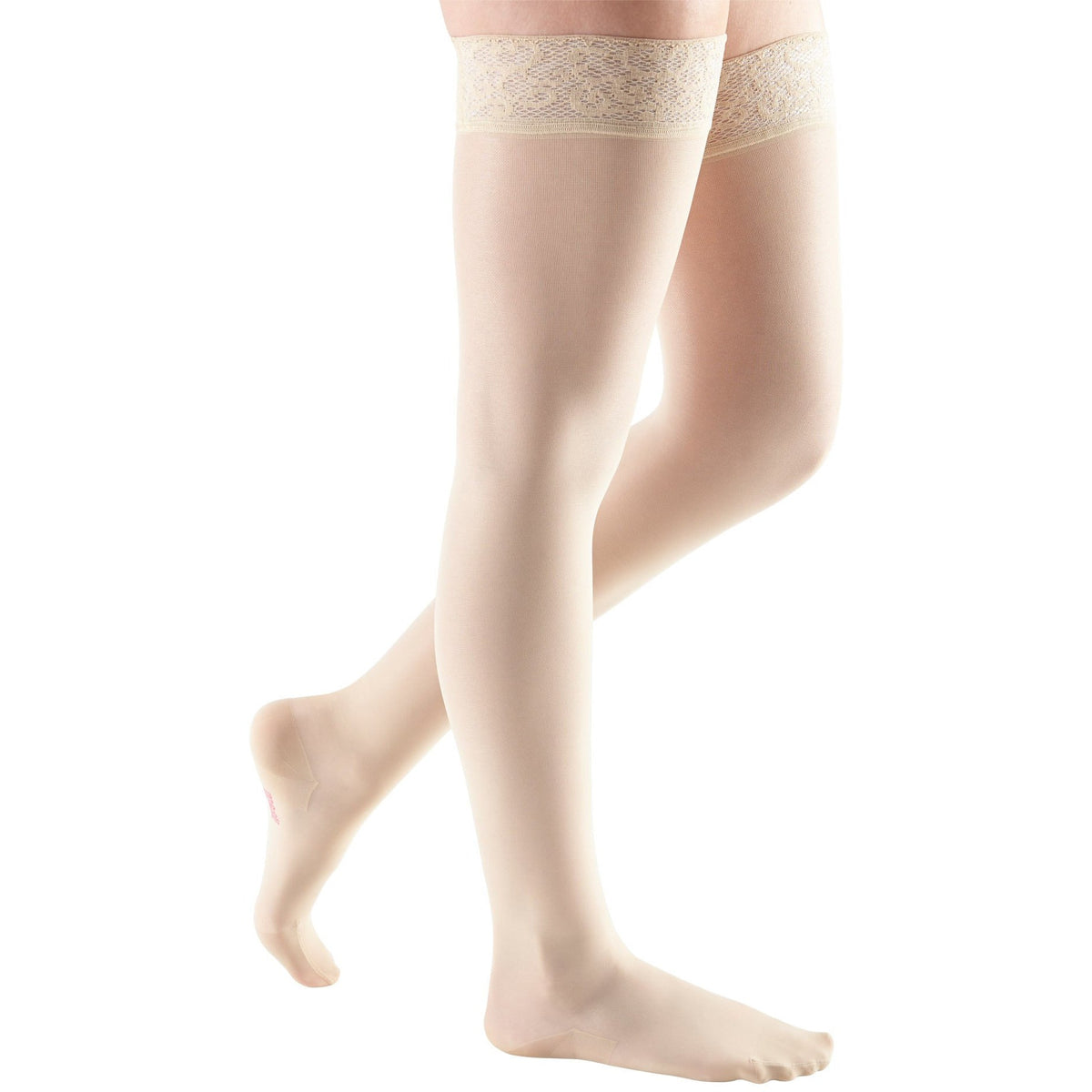 mediven Sheer & Soft Women's 20-30 mmHg Thigh High, Wheat