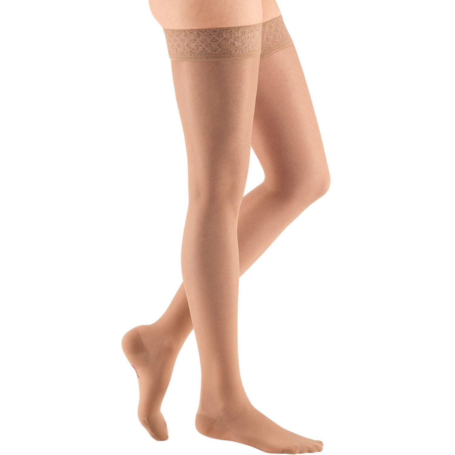 mediven Sheer & Soft Women's 8-15 mmHg Thigh High, Natural