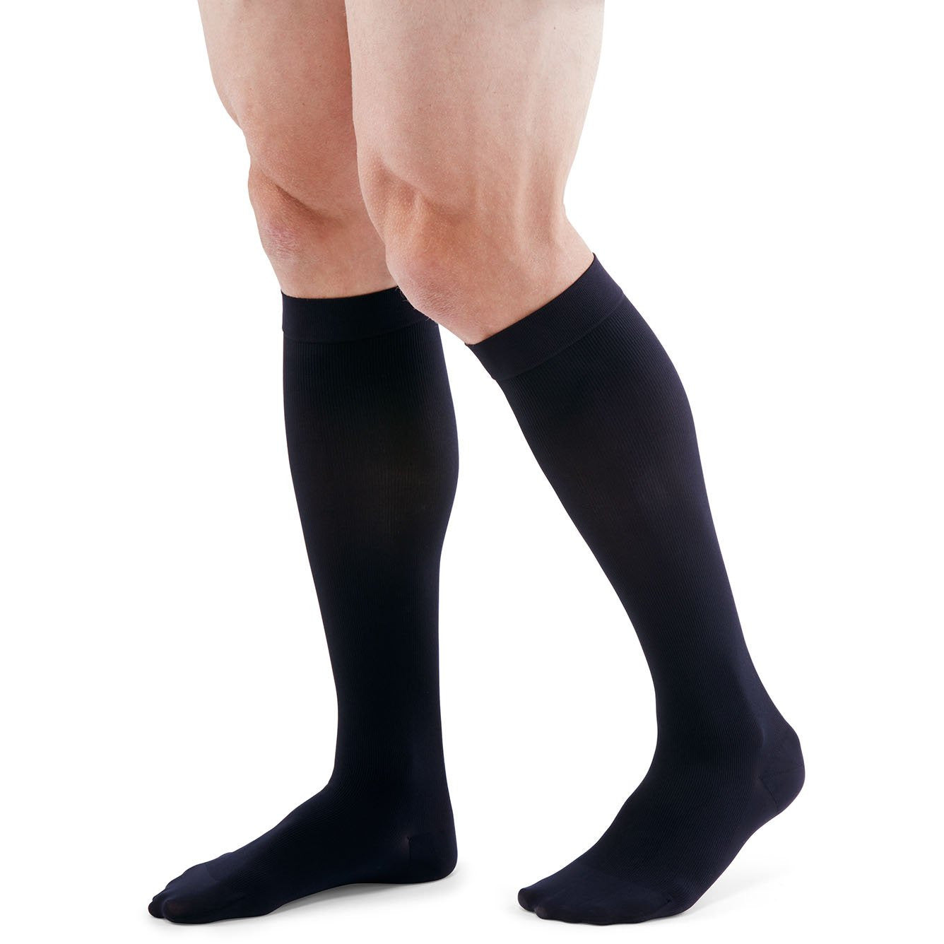 duomed Patriot Men's 15-20 mmHg Knee High, Navy