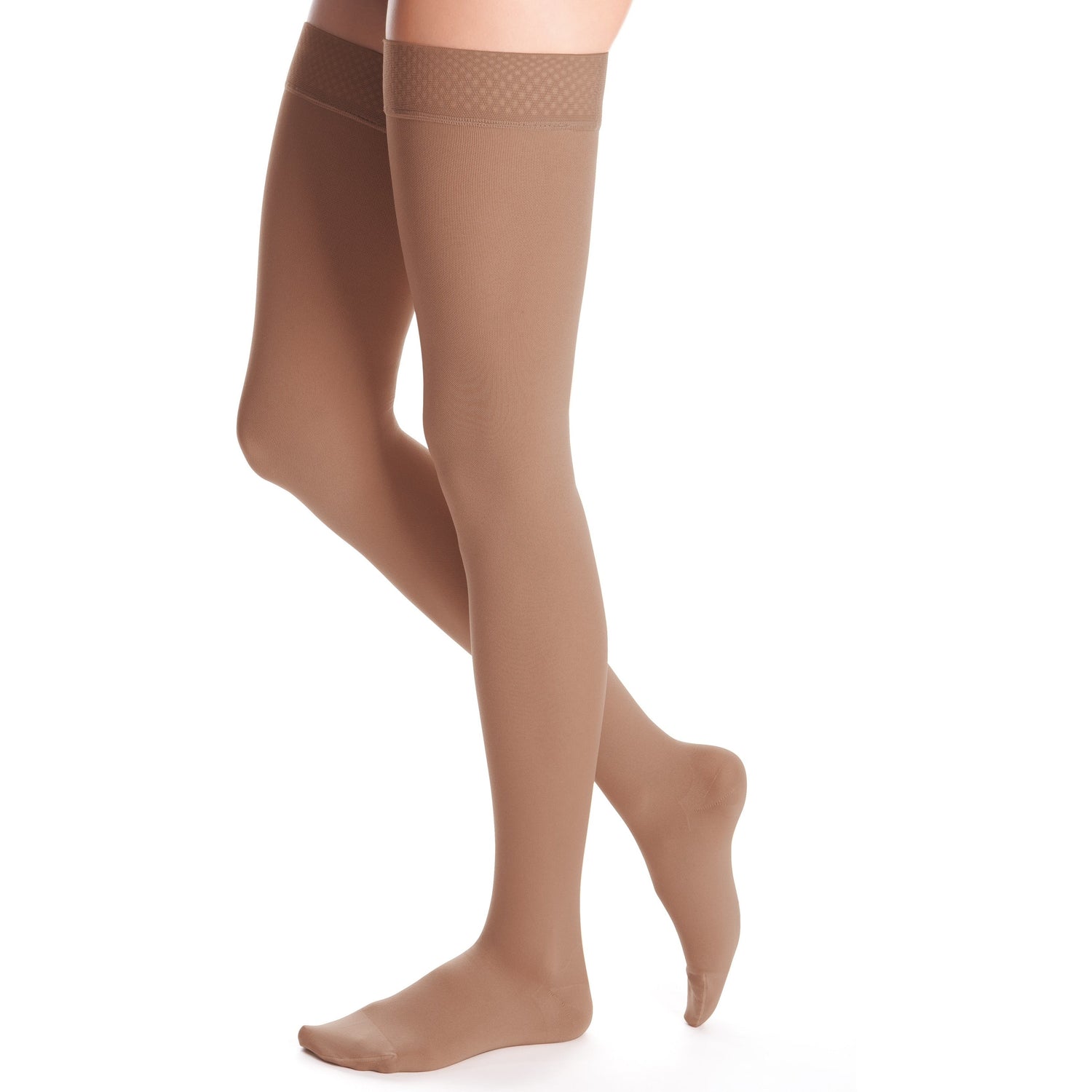 duomed Advantage 15-20 mmHg Thigh High, Almond