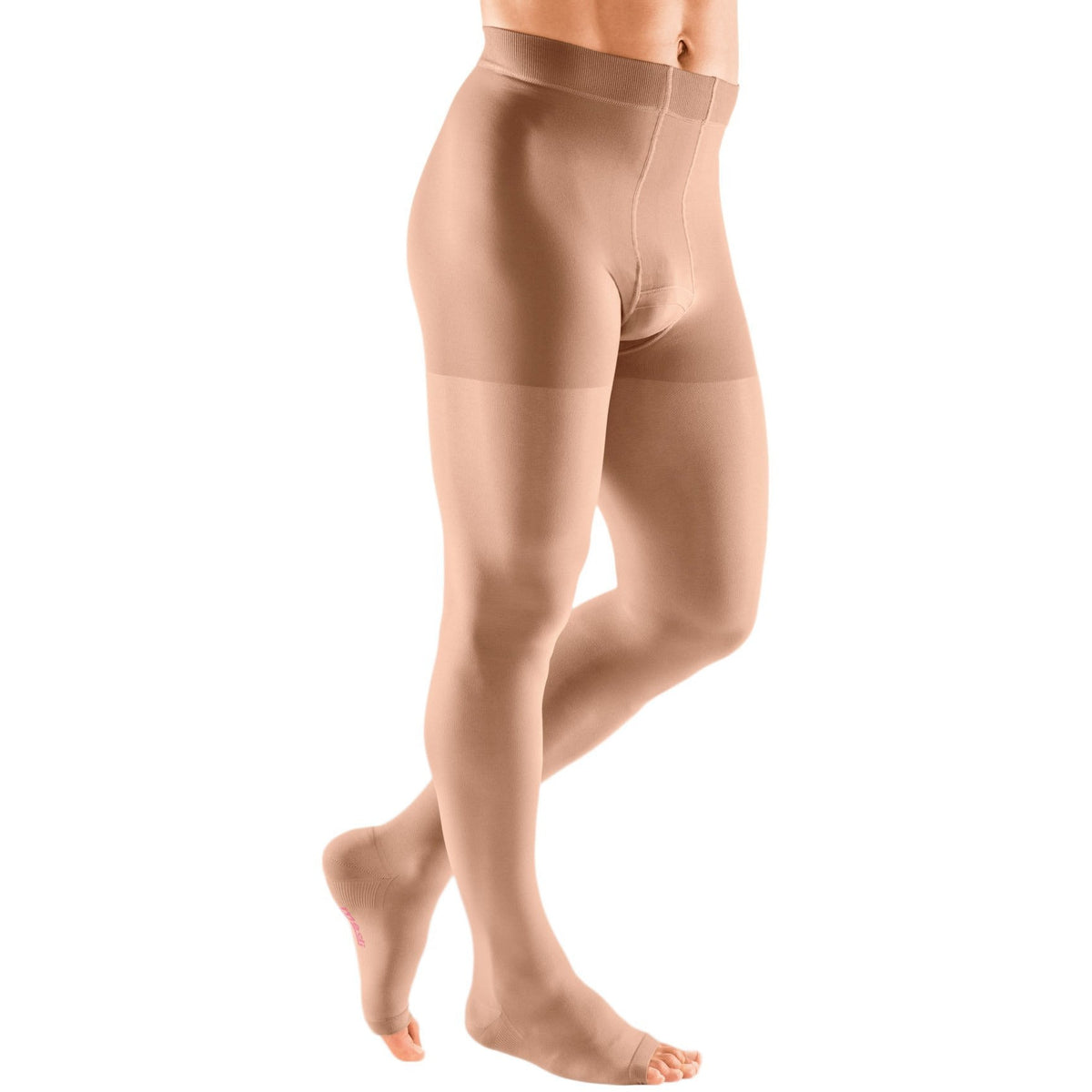 mediven Plus Men's 30-40 mmHg OPEN TOE Leotard, Beige