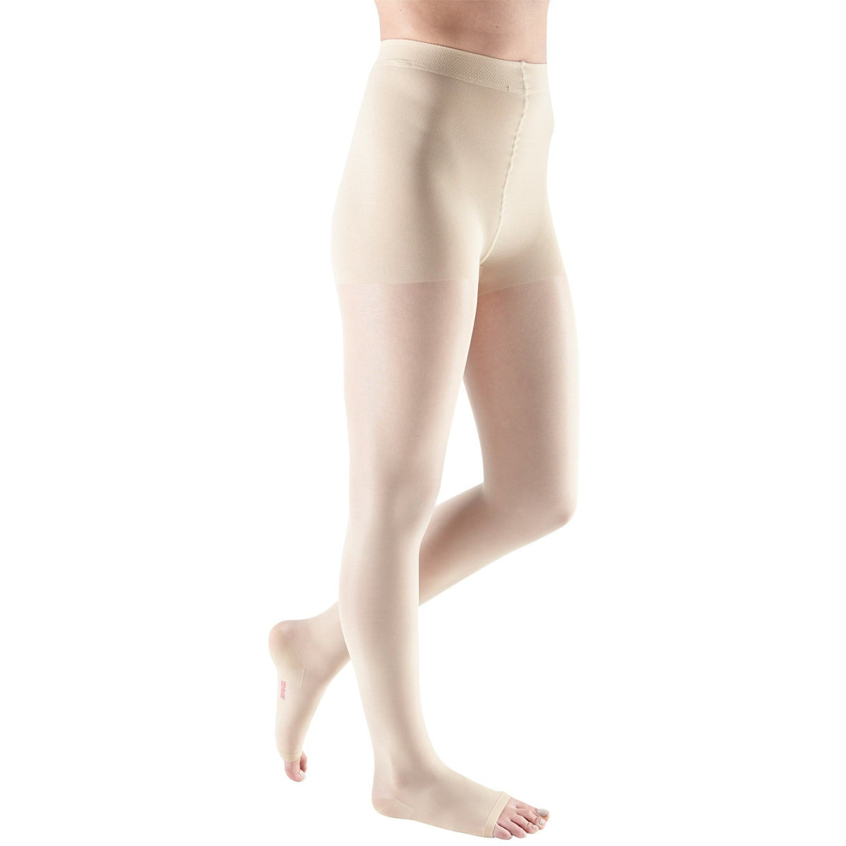 mediven Sheer & Soft Women's 20-30 mmHg OPEN TOE Pantyhose, Wheat