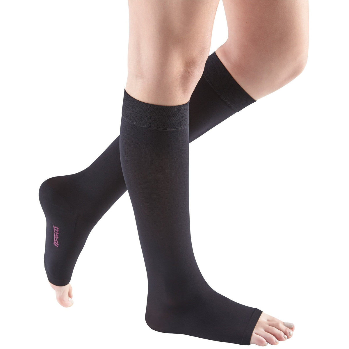 mediven Comfort 15-20 mmHg OPEN TOE Knee High, Ebony