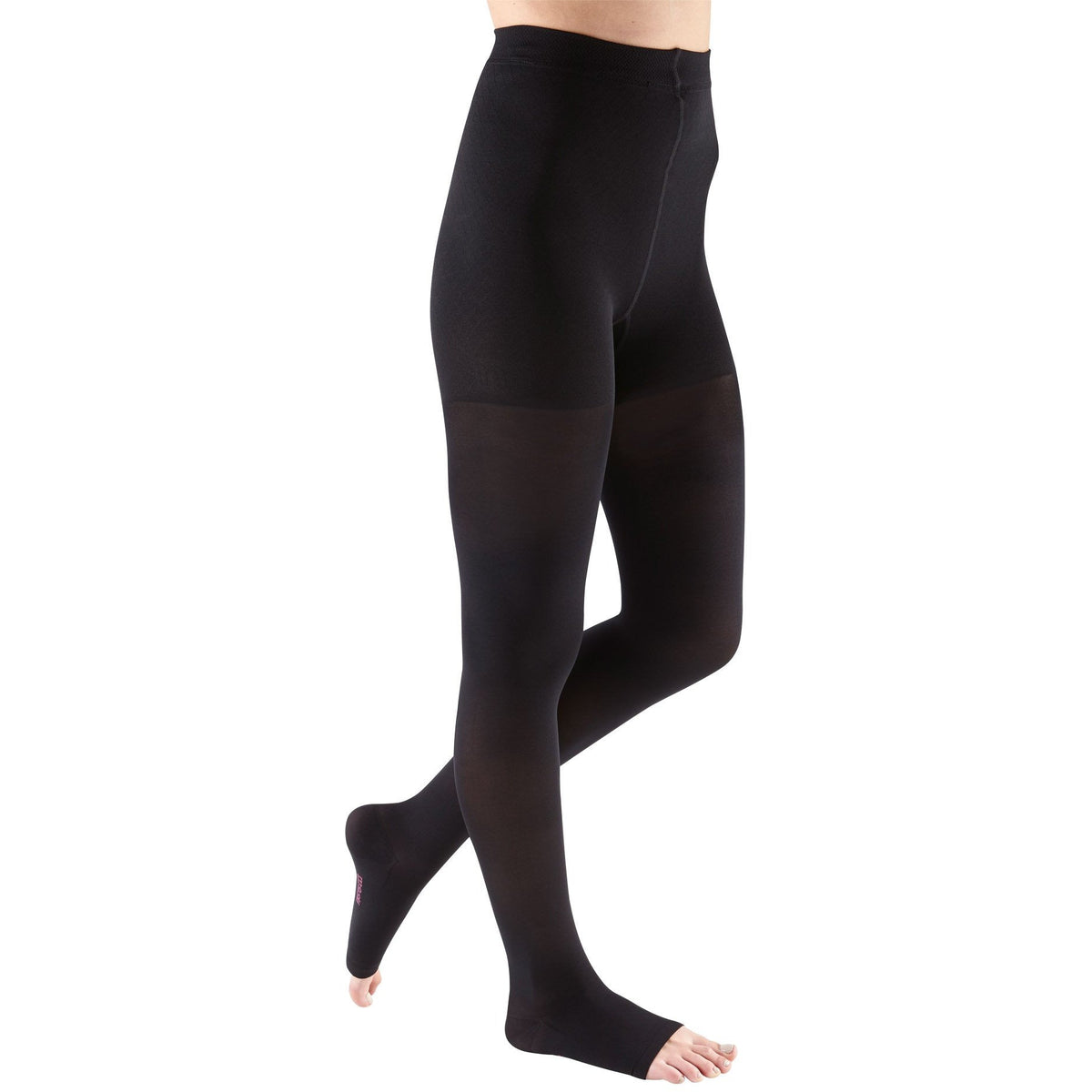 mediven Comfort 15-20 mmHg OPEN TOE Pantyhose, Ebony