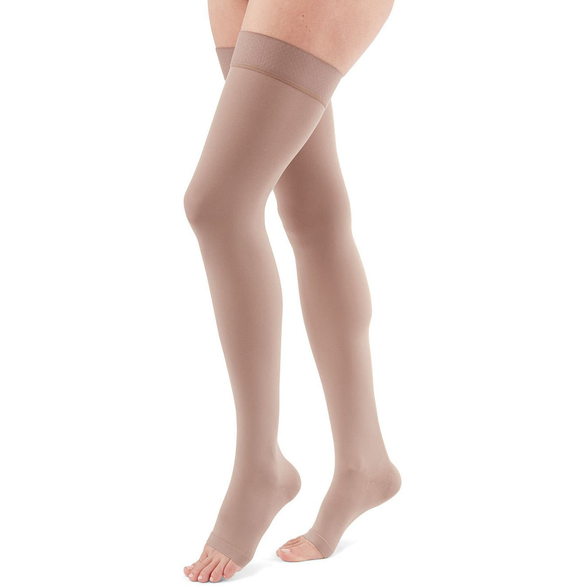 duomed Advantage 20-30 mmHg OPEN TOE Thigh High, Beige