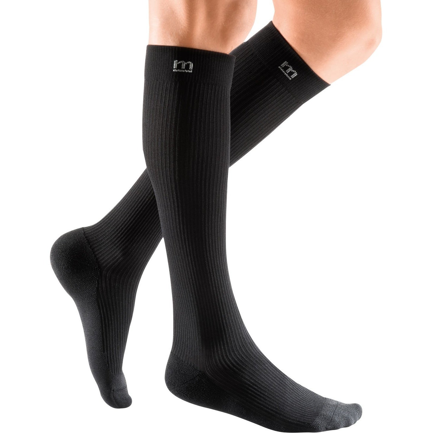 mediven Active 15-20 mmHg Knee High Socks, Black