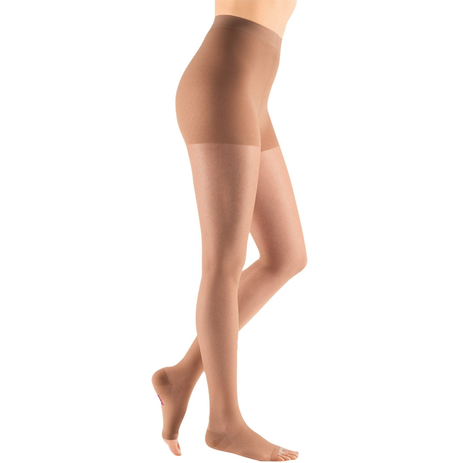 mediven Sheer & Soft Women's 30-40 mmHg OPEN TOE Pantyhose, Natural