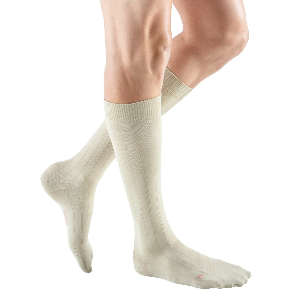 mediven for Men Classic 30-40 mmHg Knee High, Extra Wide Calf, Tan
