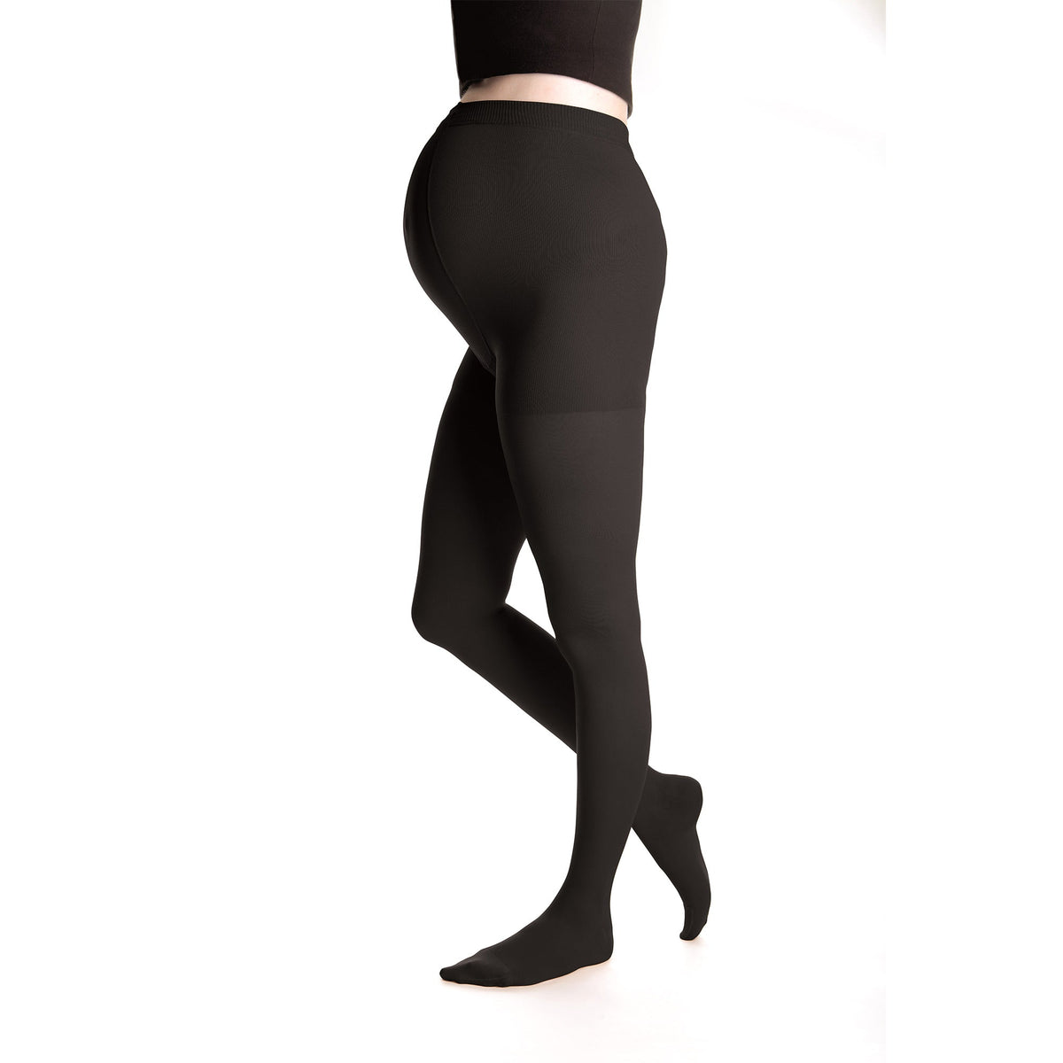 duomed Advantage 30-40 mmHg Maternity Pantyhose, Black