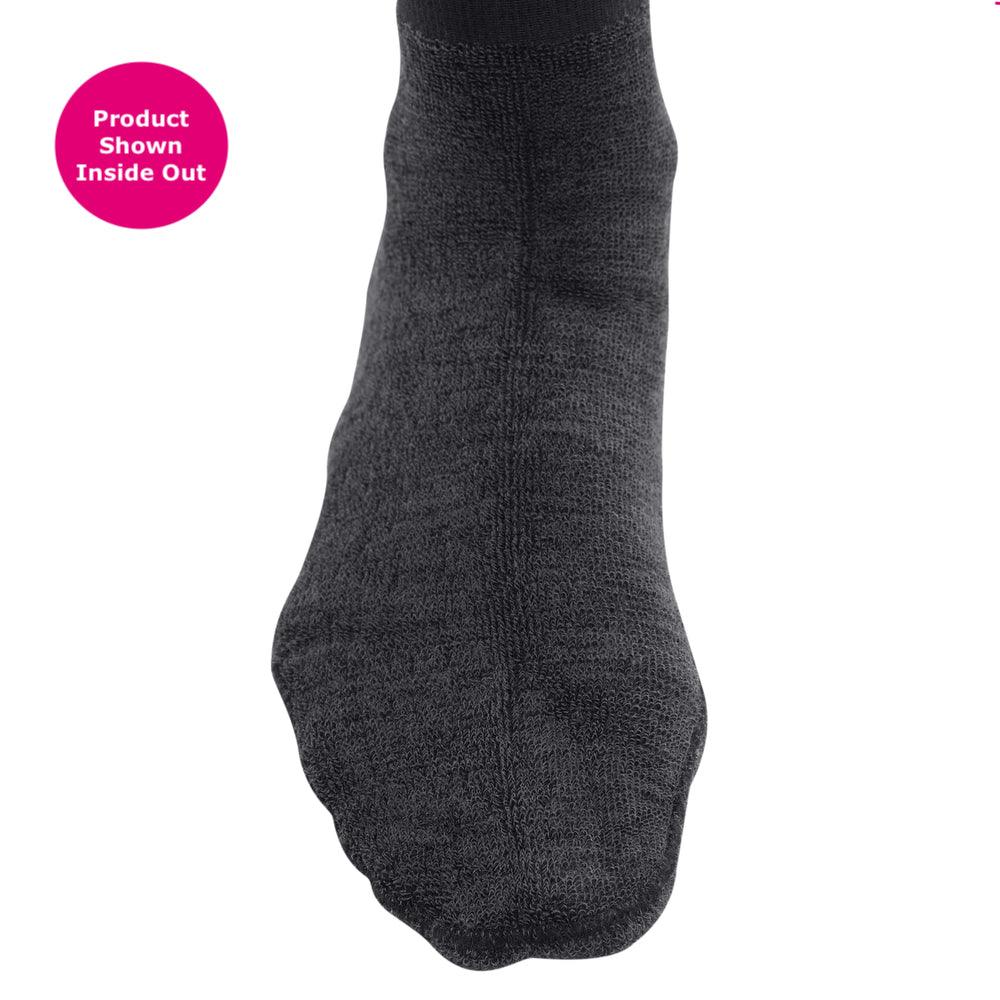 mediven Angio 15-20 mmhg Knee High, Black, Inside Out View